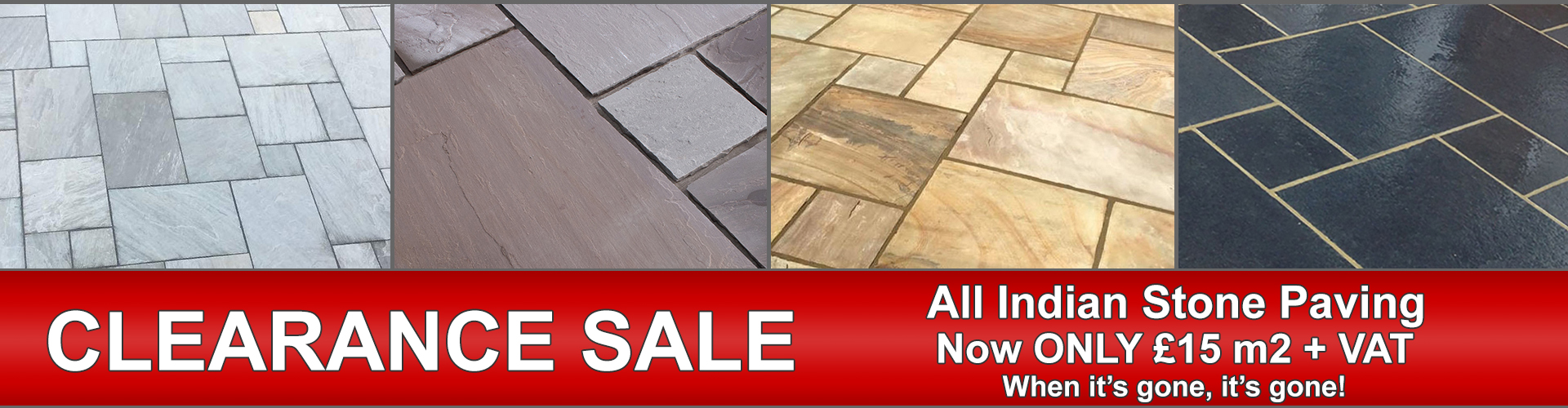 Clearance of Indian Stone Paving