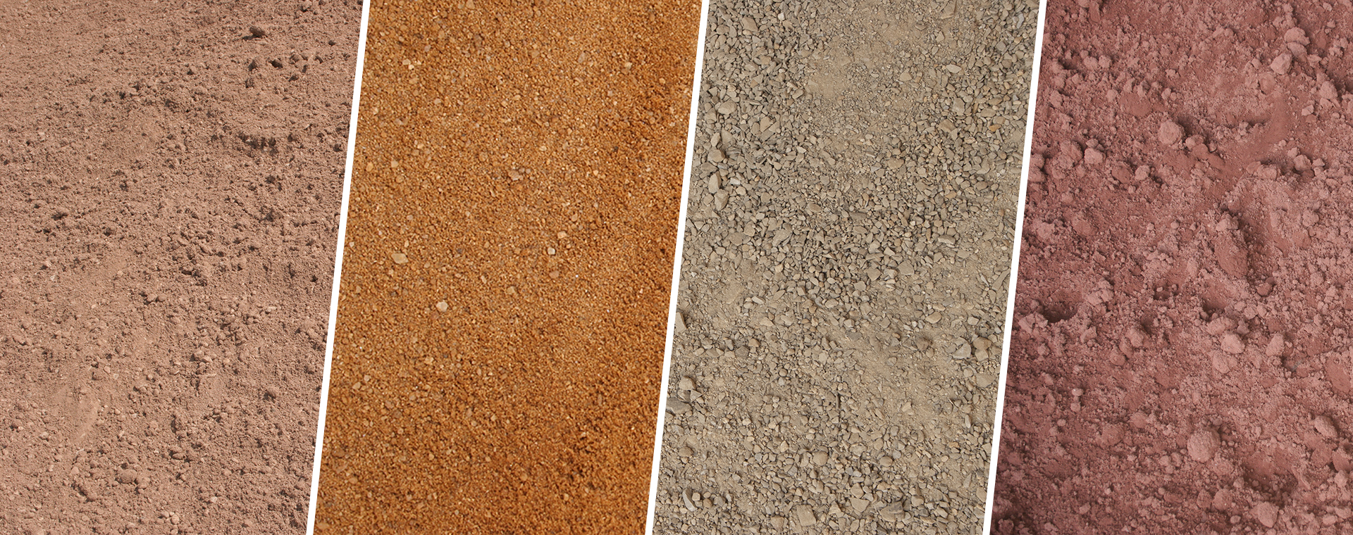 Various sands for different applications.
