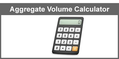 Aggregates volume calculator