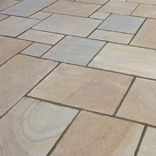 Rippon Buff Riven Indian Stone Paving