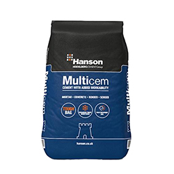 Bags of Hanson cement